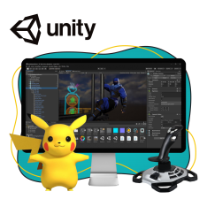 Мир игр на Unity 2D на популярном движке + AI-помощники - КИБЕРшкола программирования для детей, компьютерные курсы для школьников, начинающих и подростков - KIBERone г. Дегунино