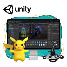 Мир игр на Unity 2D на популярном движке + AI-помощники - КИБЕРшкола программирования для детей, компьютерные курсы для школьников, начинающих и подростков - KIBERone г. Дегунино
