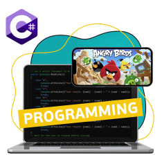 Программирование на C#. Удивительный мир 2D-игр - КИБЕРшкола программирования для детей, компьютерные курсы для школьников, начинающих и подростков - KIBERone г. Дегунино